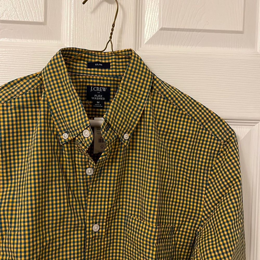 J Crew Plaid Button Down - Size M